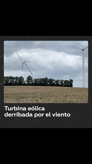 Turbina eólica colapsó por ráfaga de viento en Alemania