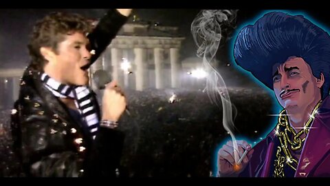 The Hoff tears down the Berlin Wall