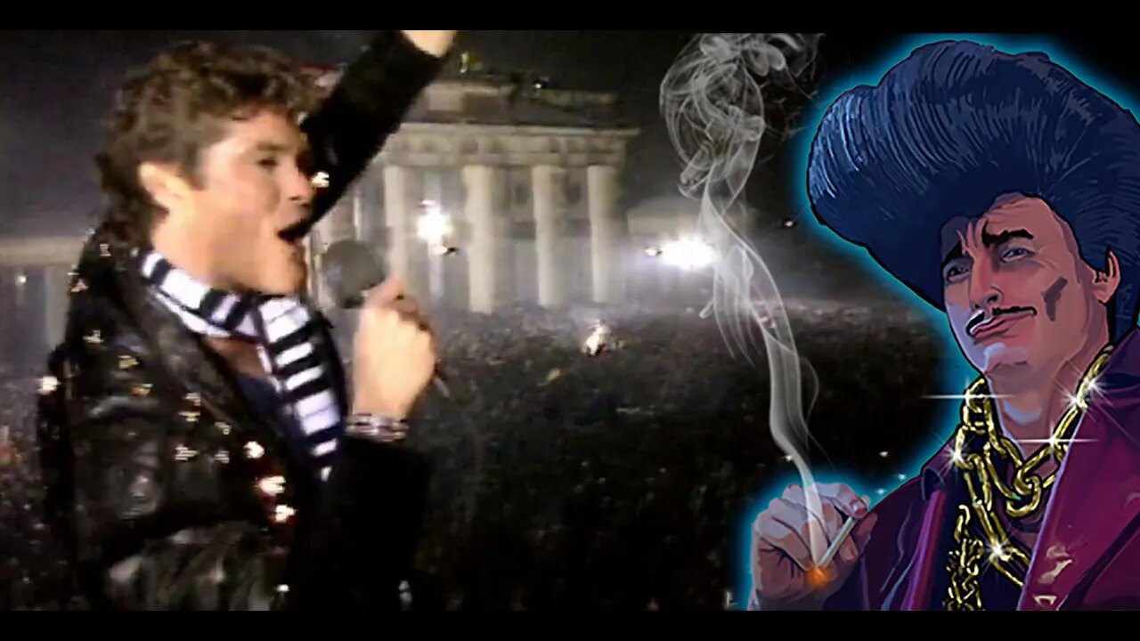 The Hoff tears down the Berlin Wall