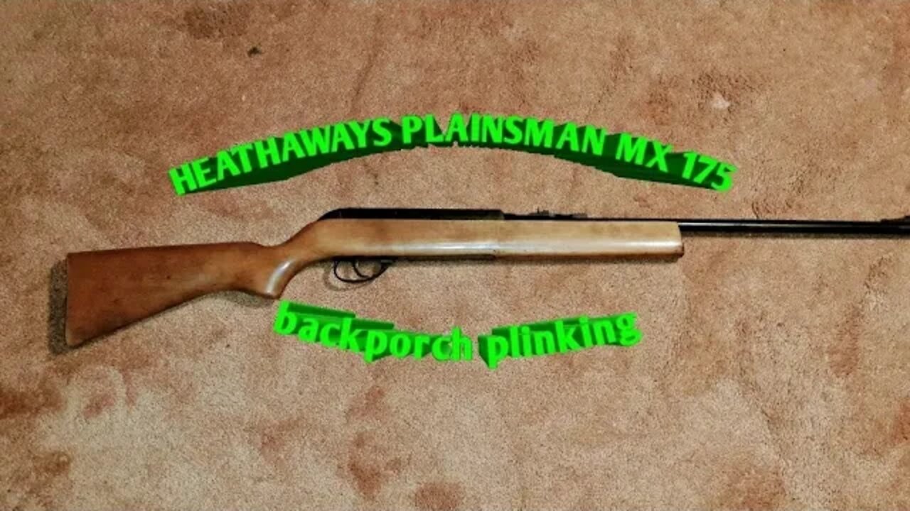 Heathaways plainsman MX175 *backporch plinking
