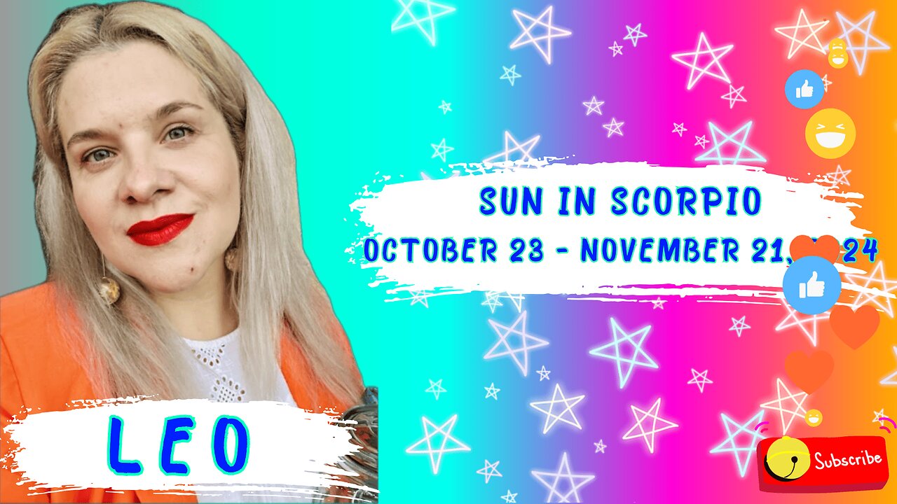 LEO - SUN IN SCORPIO OCTOBER 23 - NOVEMBER 21,2024 #HOROSCOPE #ASTROLOGY #ELENAMINA #ASTROLOGER #LEO