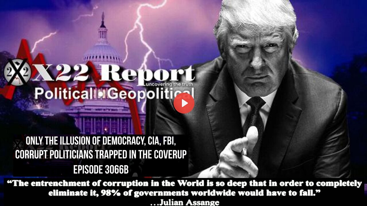 Ep. 3066b - Only The Illusion Of Democracy, CIA, FBI, Corrupt Politicians Trapped In The Coverup