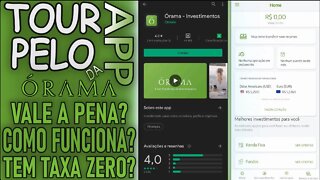 Tour pelo app Orama - realmente da pra investir em fundos com um real?