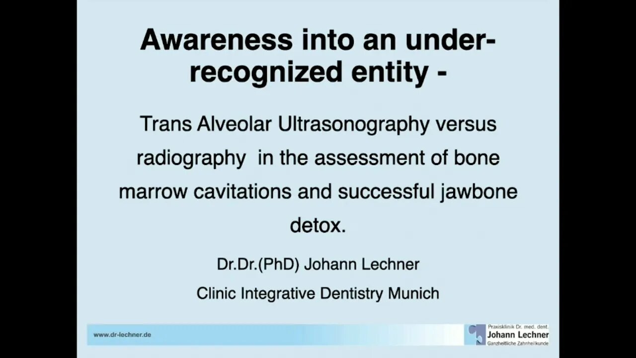 Trans Alveolar Ultrasonography VS Radiography: Assessment of Bone Marrow Cavitations & Jawbone Detox