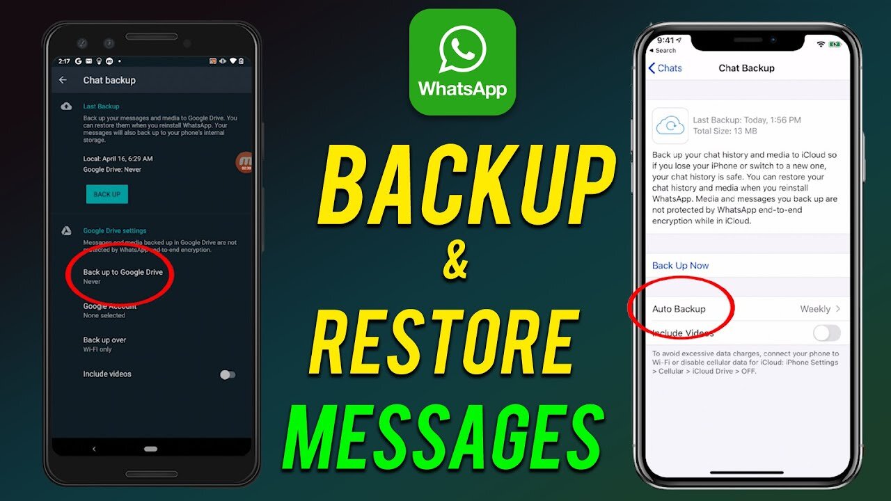 How to backup whatsapp messages