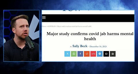 Study Confirms COVID Jab HARMS Mental Health