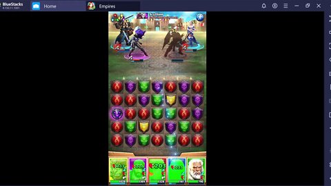BlueStacks Empire e Puzzles Investidas