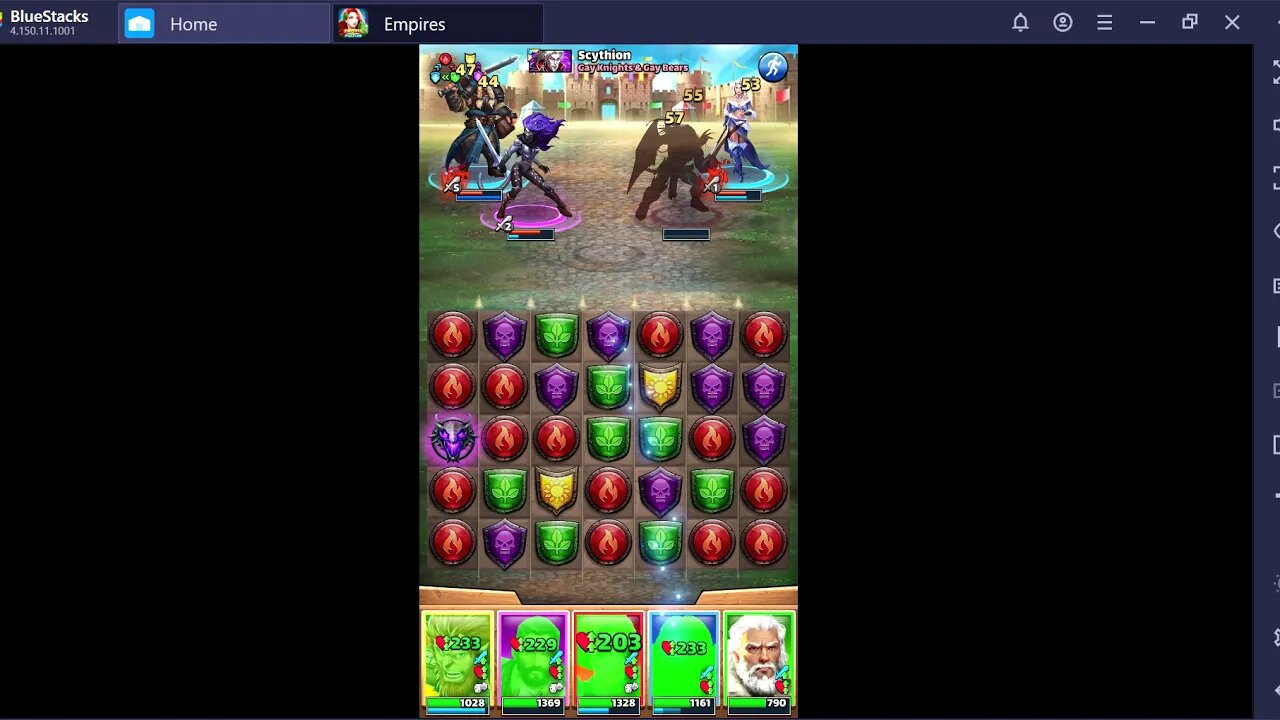 BlueStacks Empire e Puzzles Investidas