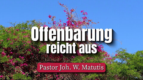 Offenbarung reicht aus