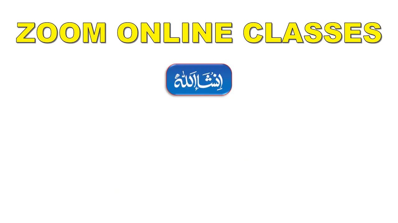 ZOOM ONLINE CLASSES