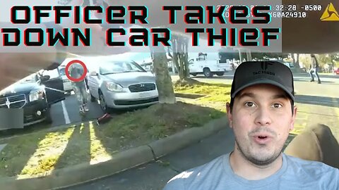 Officer DROPS Armed Car Thief | Tased and Confused