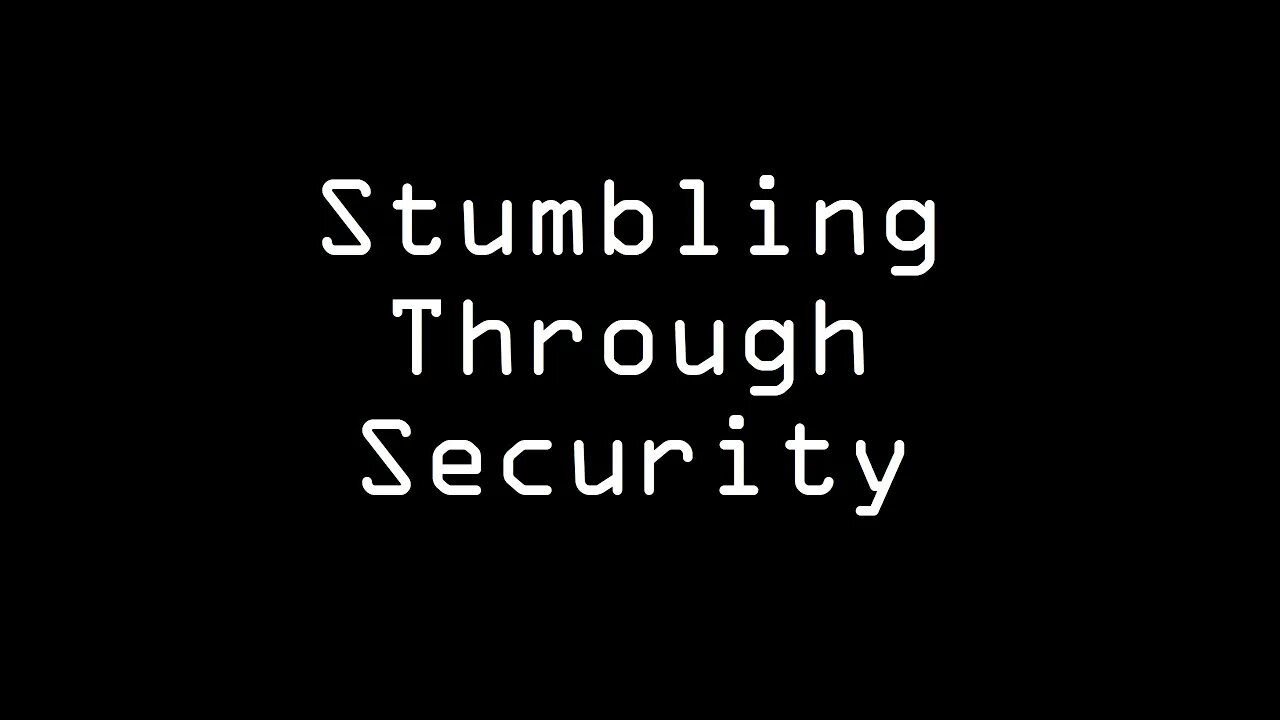 Stumbling Through Security: Episode #2 Enjoying my break from the SANS fire hose