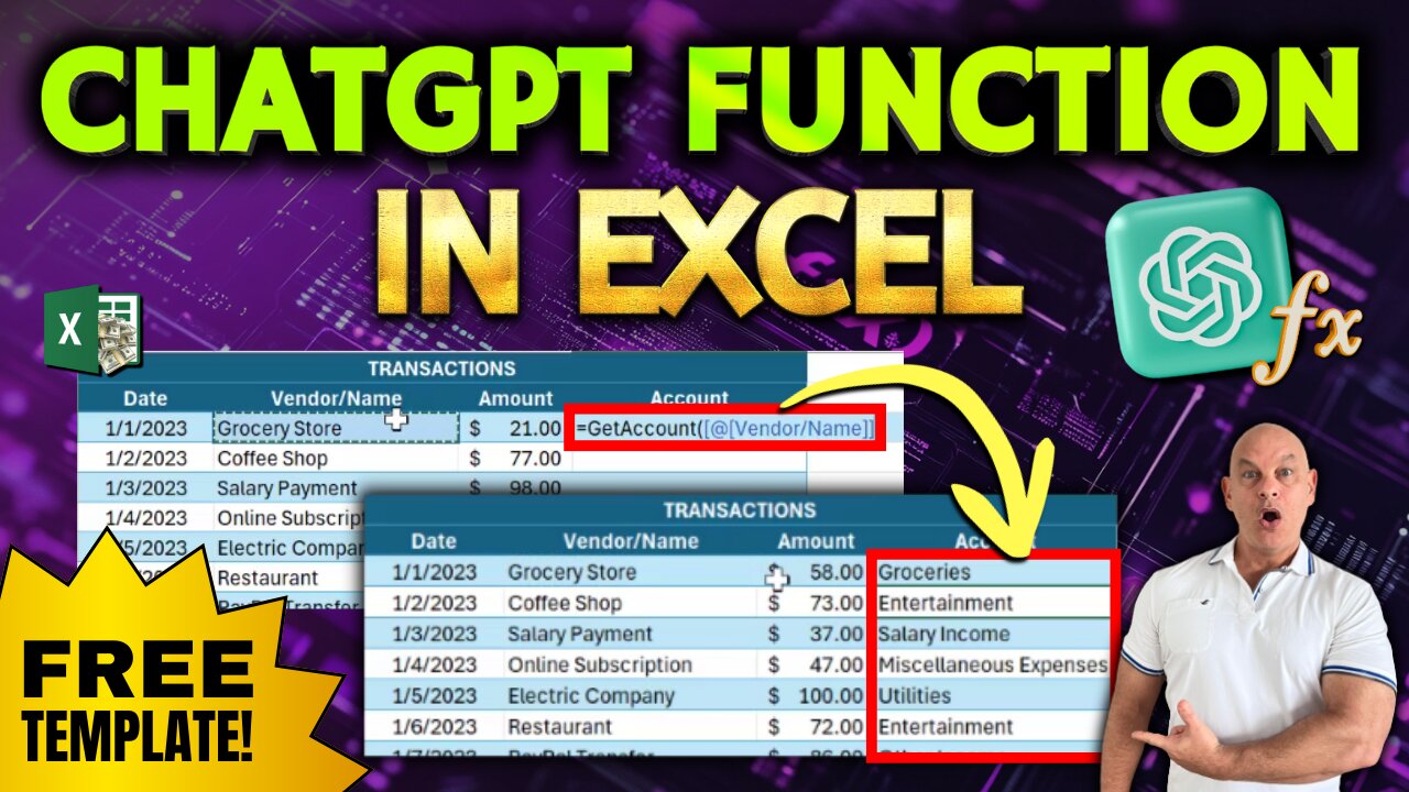 The Easy Way To Create A ChatGPT Function In Excel