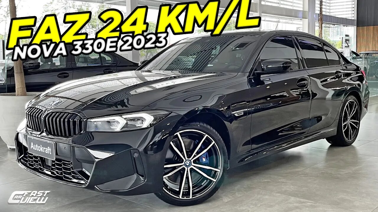 NOVO BMW 330e M SPORT 2023 COM MENOS ITENS, TABLET GIGANTE E MOTOR HÍBRIDO DE 292 CV VALE R$400 MIL?