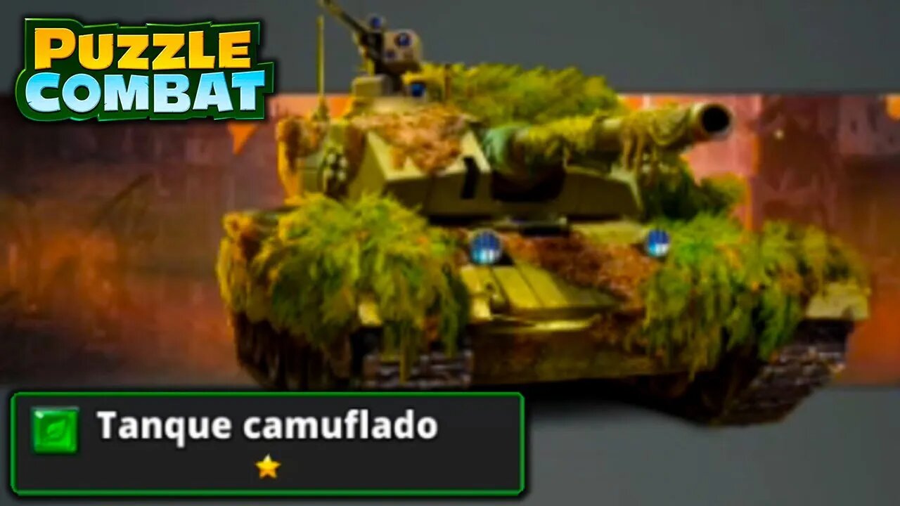 Puzzle Combat | Máquina de Guerra Tanque Camuflado