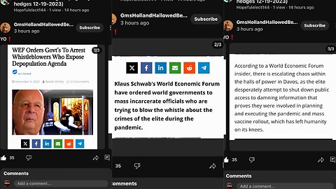 WEF Orders Govt’s To Arrest Whistleblowers Who Expose Depopulation Agenda