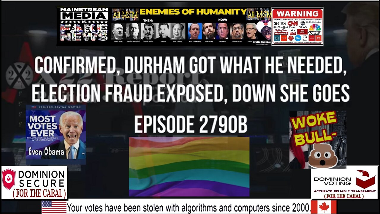 Ep. 2790b - Confirmed, Durham Got What He Needed, Election Fraud Exposed, Down She Goes