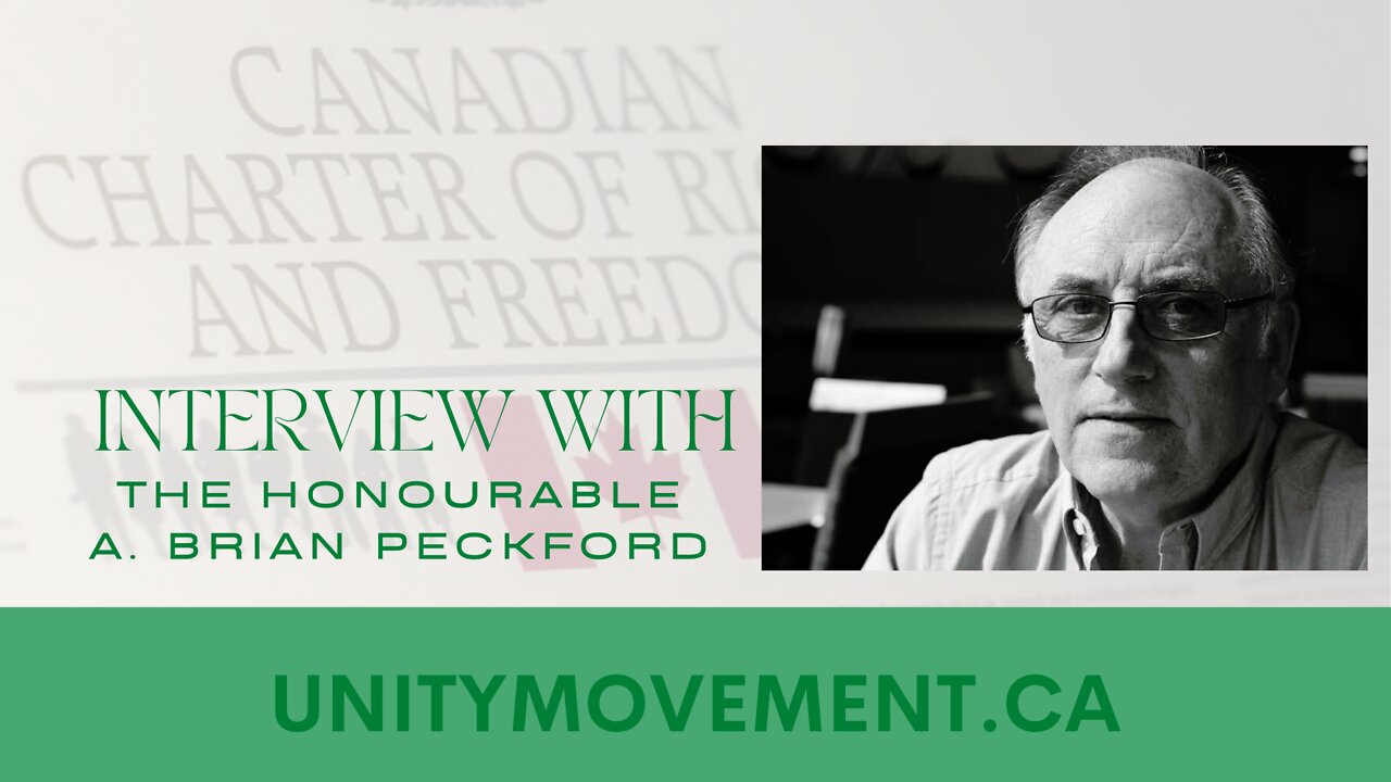 Honorable Brian Peckford Webinar with Unity Movement in Kelowna Feb 3 2022