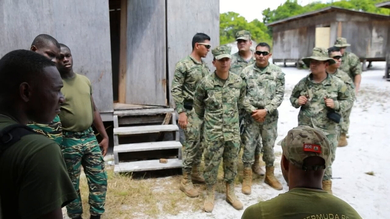 Multinational explosive ordnance disposal training at Camp Stephenson