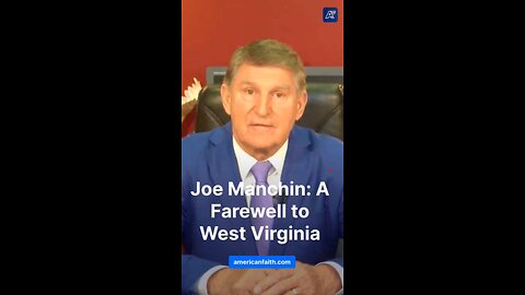 Joe Manchin Will Not Run for Re-Election