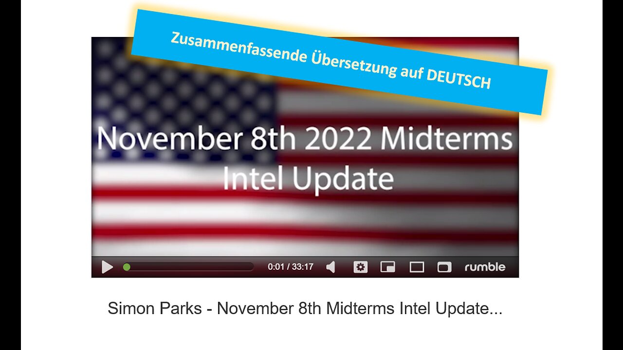 🔎Was passiert am 8. Nov 2022 - Simon Parks