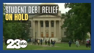 Student debt relief remains of hold