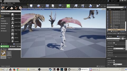 2020 Unreal 424 Animated Desert Dragon and farm animals