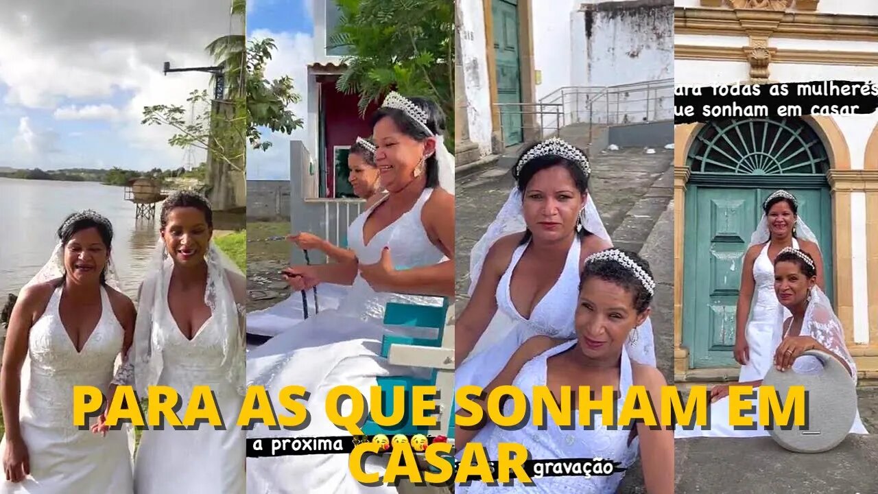 GÊMEAS DO ARROCHA ENCARA O CASAMENTO CONSIGO MESMAS E CARLINHOS SE ACABANDO DE RIR