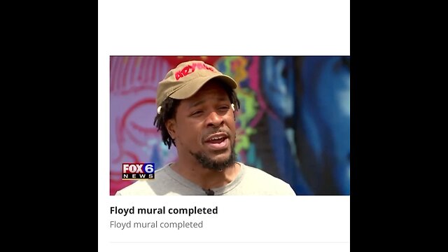 FLOYD MURAL COMPLETED: INTERVIEW ON MILWAUKEE NEWS FOX 6