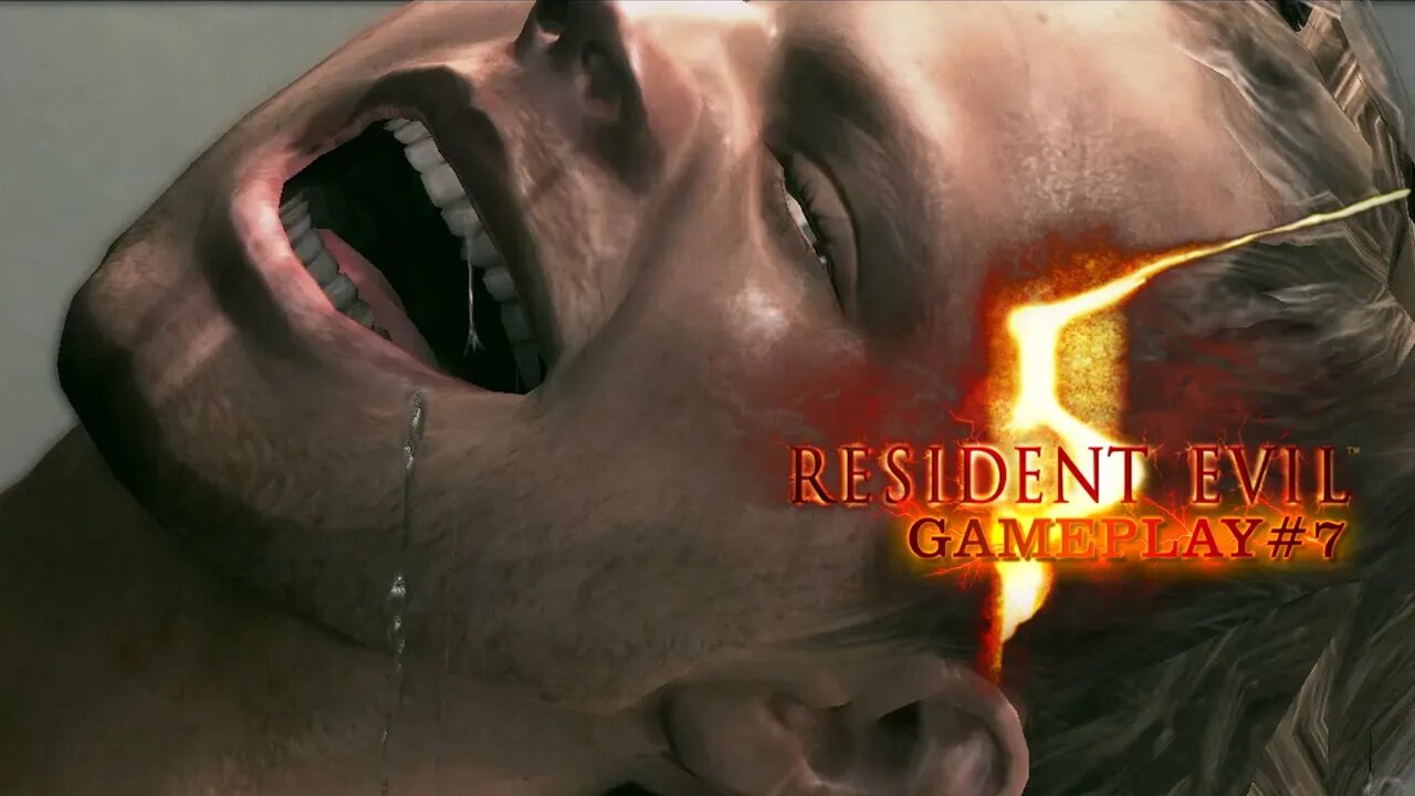 Resident Evil 5 - GamePlay#7 - É infectado com Las Plagas e vira um Zumbi Polvo imenso! #re5