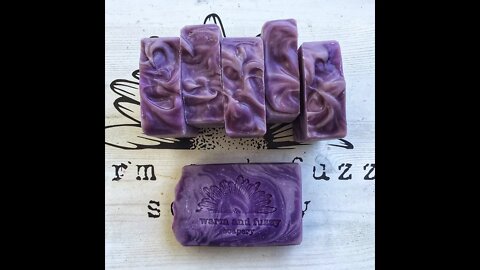 Making honey lavender custom soap