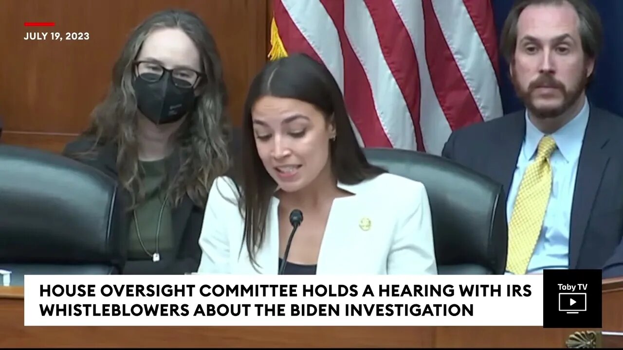 AOC (Horseface) Reacts To MTG Showing Pornographic Images From Hunter Biden's Laptop