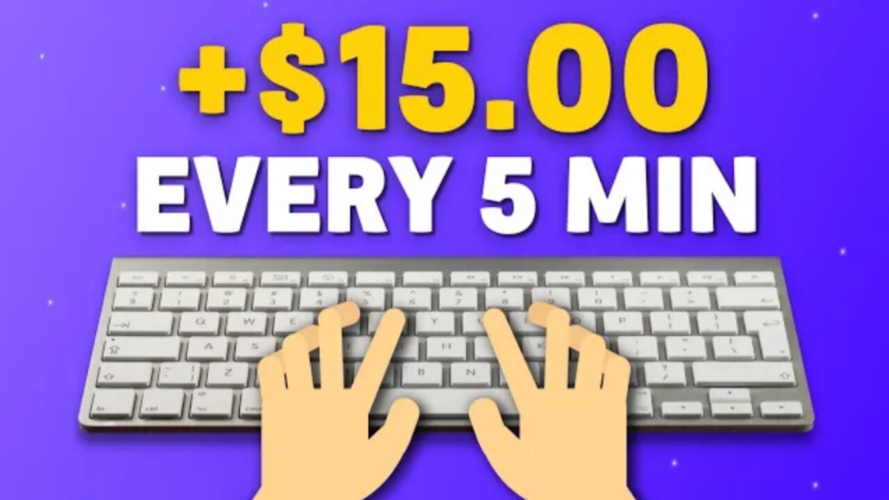 Earn $15 Every 5 Minutes By Just Typing (How To Make Money Online