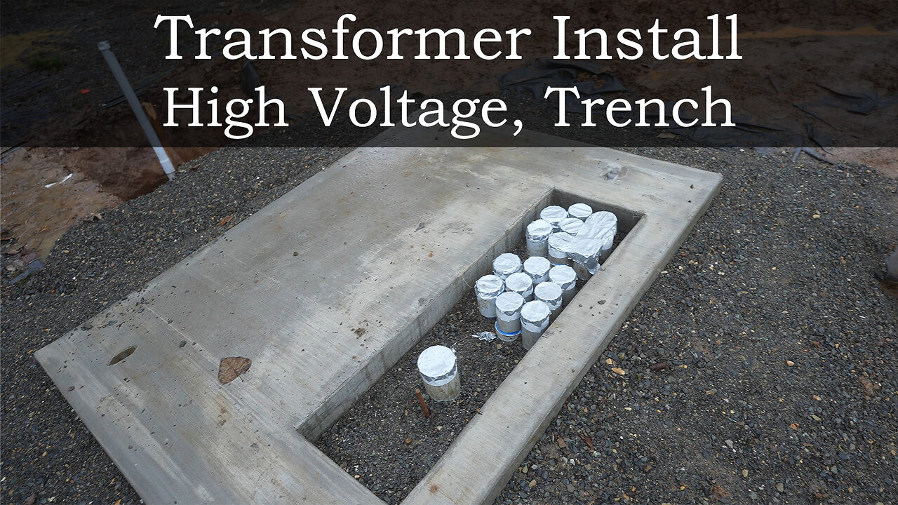 2.2MW Farm - Transformer Pad, Trench, High Voltage Wiring