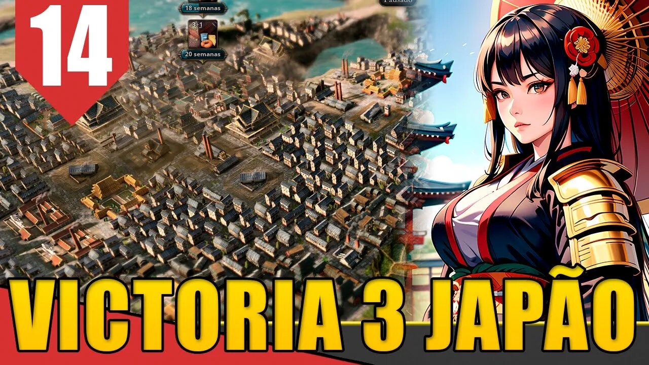 Construindo com AÇO - Victoria 3 Shogunato Japonês #14 [Gameplay PT-BR]