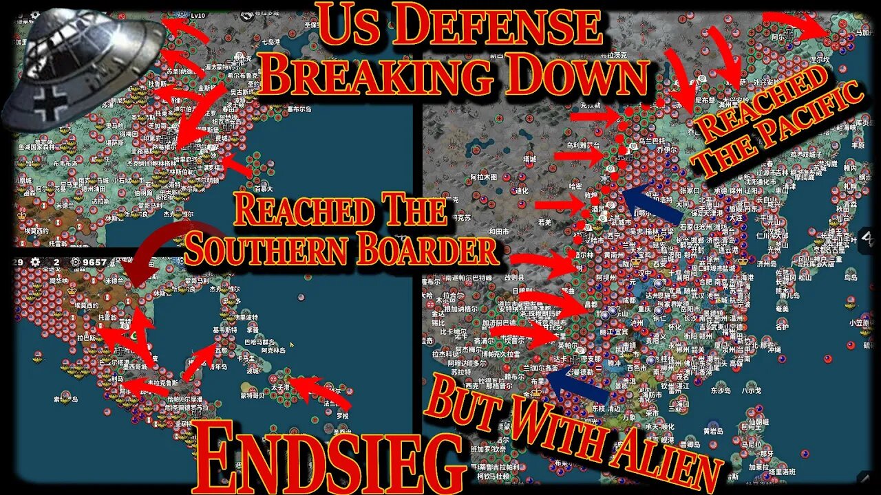 US Defense Shattered; Eastern Front Reaches The Pacific! Alien Endsieg #24
