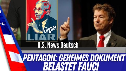 Druckfrisch NEU - Pentagon - Dokument beweist Fauci lügt!