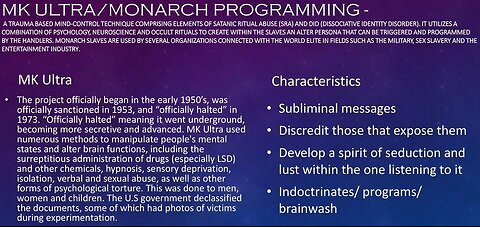 MK Ultra Mind Control Victim: Brice Taylor