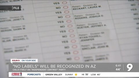'No Labels': New political party to debut on Arizona ballots in 2024