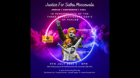 Justice For Sidhu Moosewala | Southall 9th July 2022