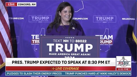 Chairwoman Stefanik Gives Remarks at President Donald Trump in Concord, NH 01.19.24