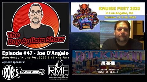 The Ray Agliata Show - Episode #47 - Joe D'Angelo - Full Episode