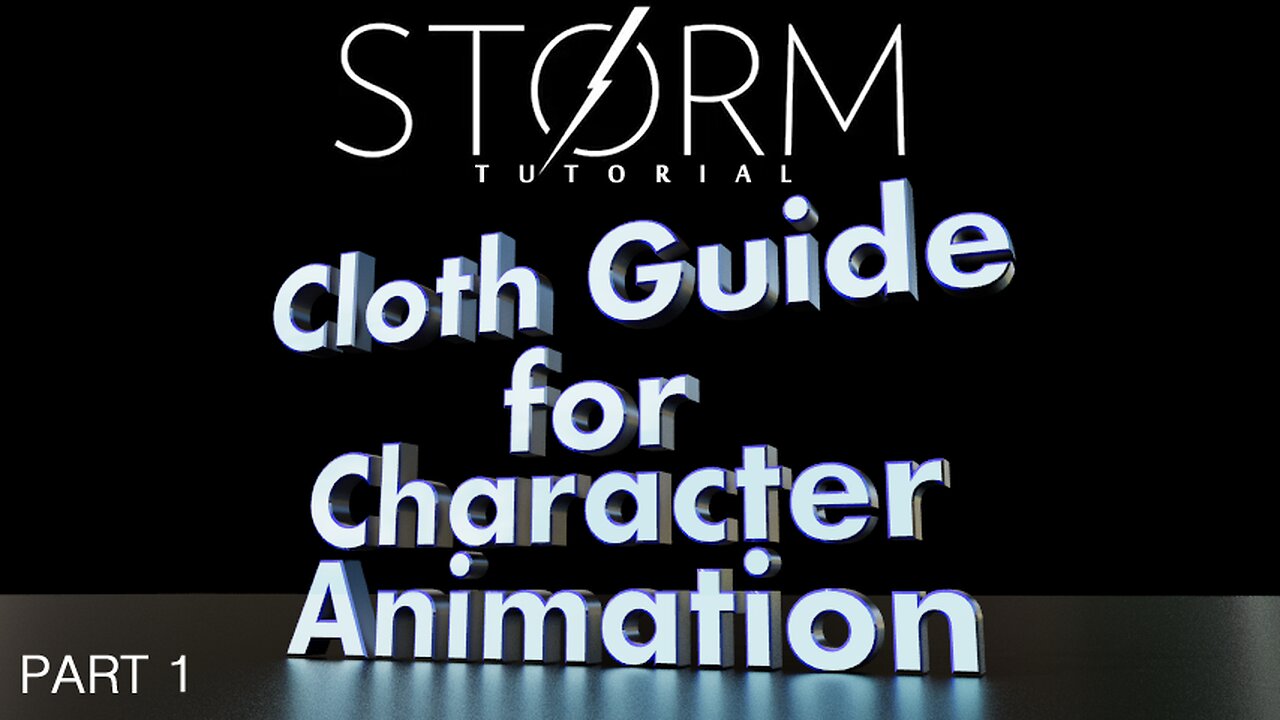 Tutorial - Cloth Guide for Character Animation Part 1