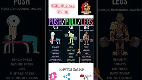 🔥Push vs pull vs legs🔥#shorts🔥#wildfitnessgroup🔥14 June 2022🔥