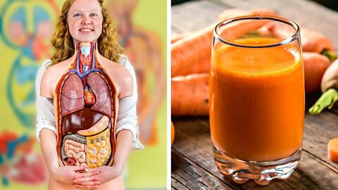 EU BEBI SUCO DE CENOURA E FIQUEI ADMIRADA COM O QUE ACONTECEU