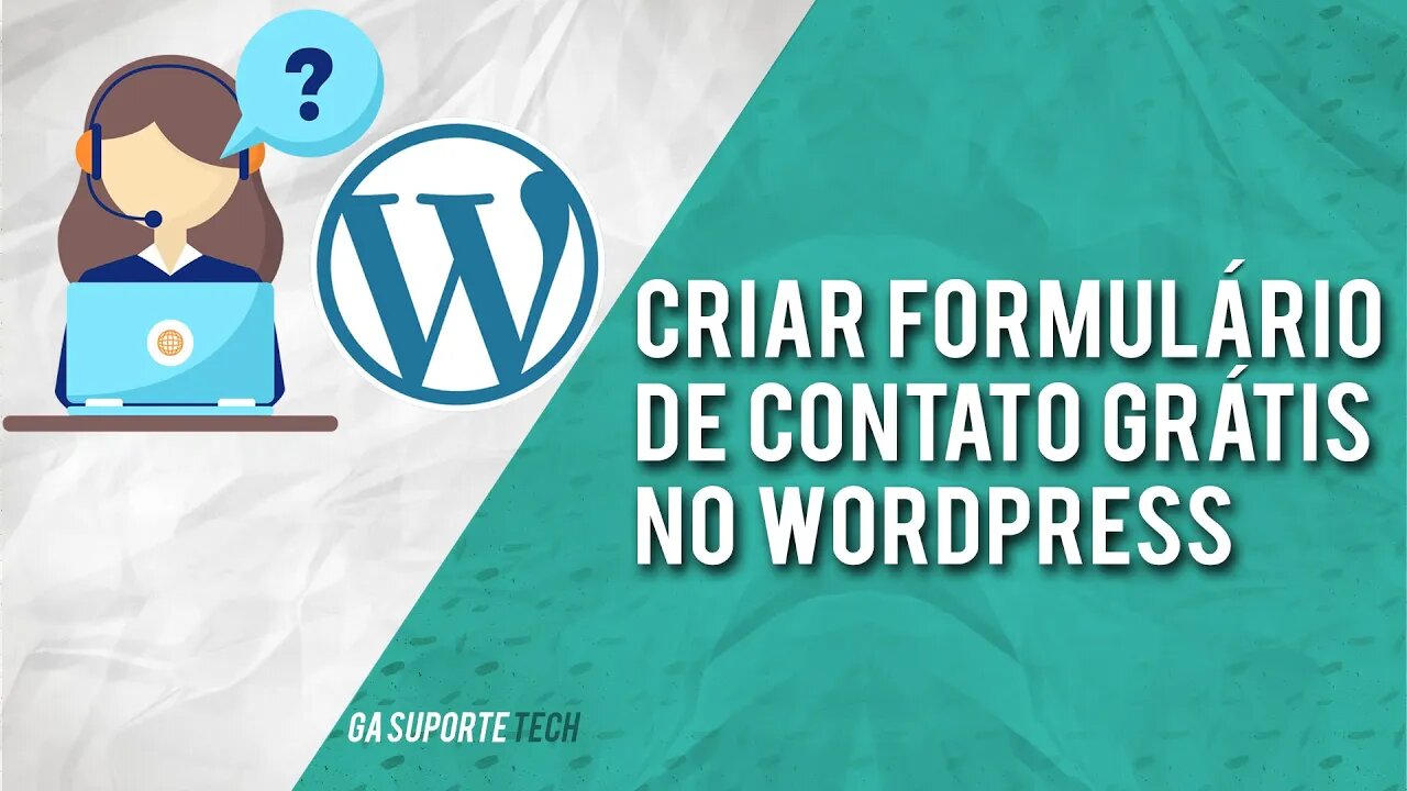 Como CRIAR FORMULÁRIO DE CONTATO GRÁTIS no Wordpress