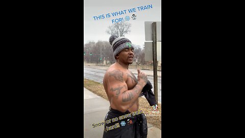 SNOW OR NO SNOW WE TRAIN HARD! ❄️ 🚂| the best motivational bodybuilding rapper