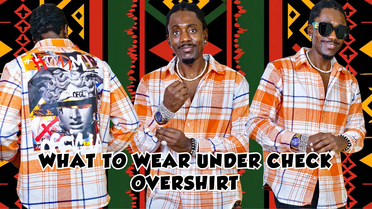 What To Wear Under Check Overshirt As An Adult Man