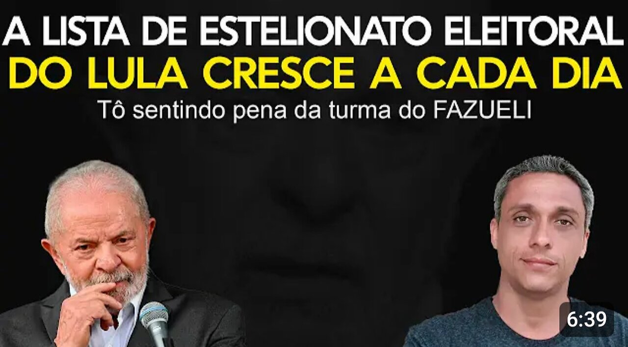 In Brazil,the list of LULA's electoral swindles get bigger.I already feel sorry for the FAZUELI gang