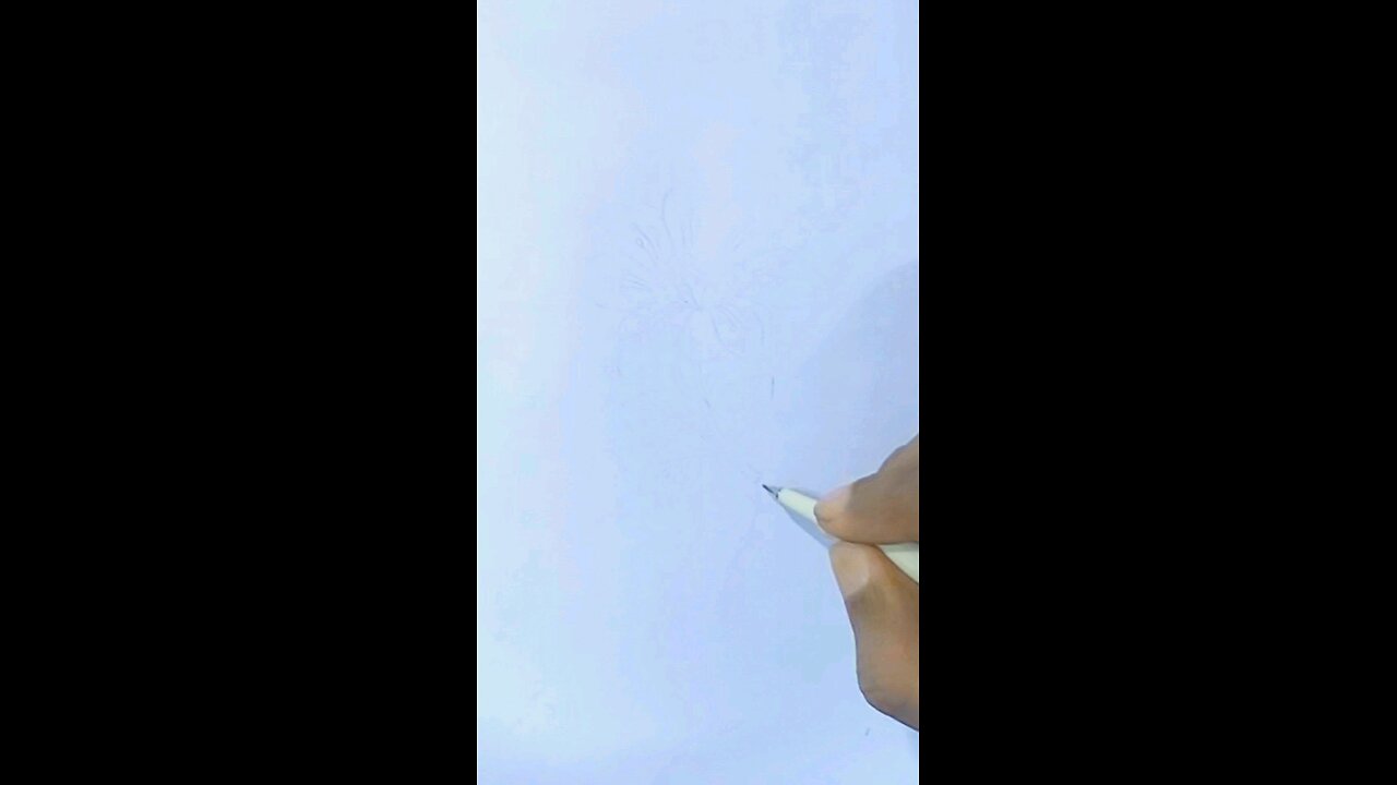 Flowers drawing | Satisfying sketch | Pen drawing